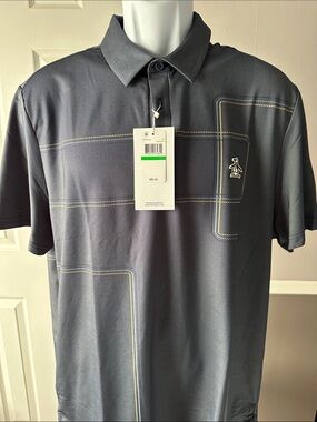Original Penguin Gray Short Sleeve Polo with Subtle Stitch Accents
